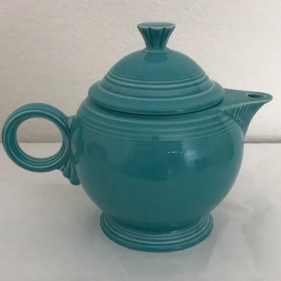 Turquoise Fiestaware Teapot - Picture 8 of 11